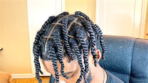 Don't be afraid to frame the face with loose pieces of hair to add texture. How To: Two Strand Twist Men! (Grow Longer Hair Faster ...