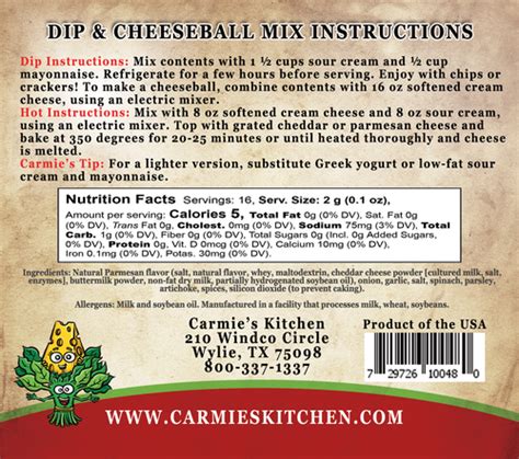 Dip Mixes Dips All Natural Dip Mixes Gourmet Dip Mixes Spicy