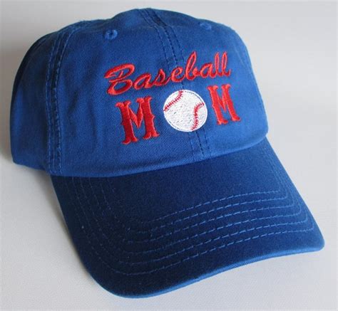 Custom Embroidered Hats Caps Baseball Mom Etsy