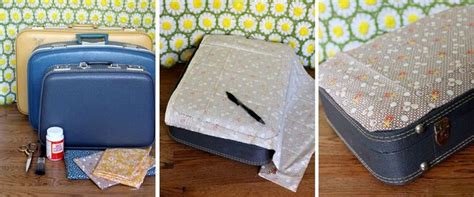 Make Your Own Floral Suitcase Diy Suitcase Vintage Suitcases