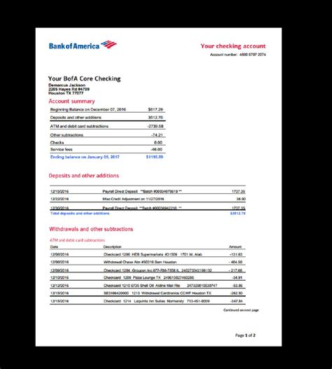 Maybe you would like to learn more about one of these? Create Fake Bank Statement Template Bank Statement Bank America In 2019 | Statement template ...