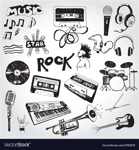 Beat, pulse, rhythm, syncopation, sound and silence dynamics: Music elements Royalty Free Vector Image - VectorStock