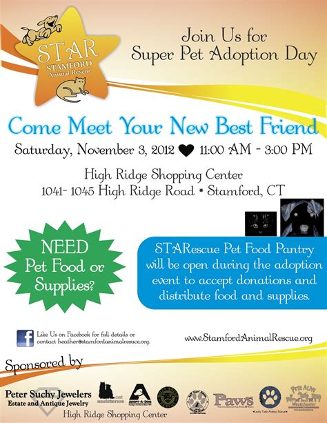 Make sure there is always fresh water nearby. Super Pet Adoption Day :: Stamford, CT | itsrelevant.com