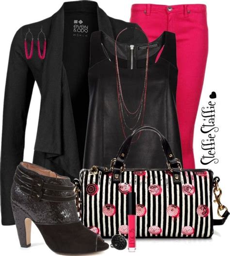 Black Pink And A Touch Of Sparkle By Steffiestaffie On Polyvore