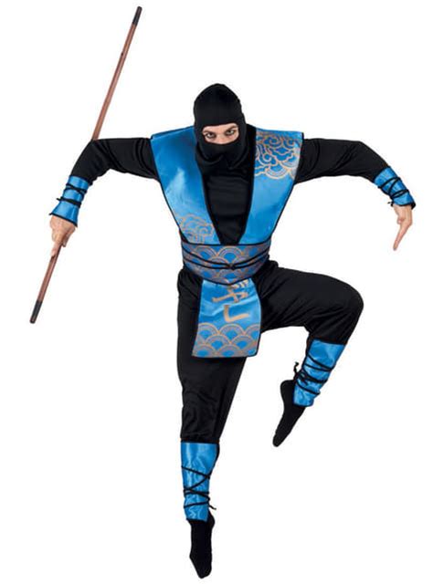 Mans Blue Ninja Costume The Coolest Funidelia
