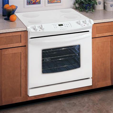 Frigidaire 30 Inch Drop In Electric Range Color White At