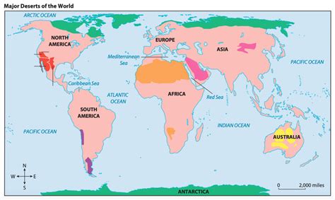 World Deserts Map Diagram Quizlet