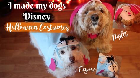 Making My Dogs Halloween Costumes Easy Diy Disney Eeyore And Piglet