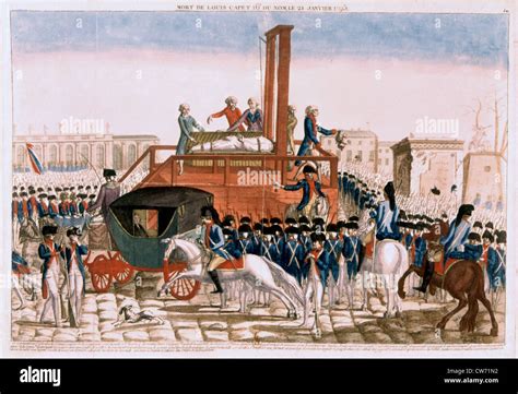Execution Of Louis Xvi January 21 1793 Stock Photo Alamy