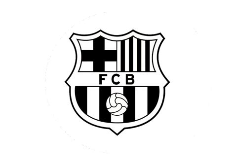 The current fc barcelona logo or club crest dates from 2002 but actually includes symbols and references that are consistent throughout barça's when franco came to power in 1939, he outlawed the use of foreign words in football club names so football club barcelona became club de fútbol. Black and white FC Barcelona logo render by gamer238 on ...