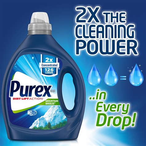 Buy Purex Liquid Laundry Detergent Mountain Breeze 2x Concentrated