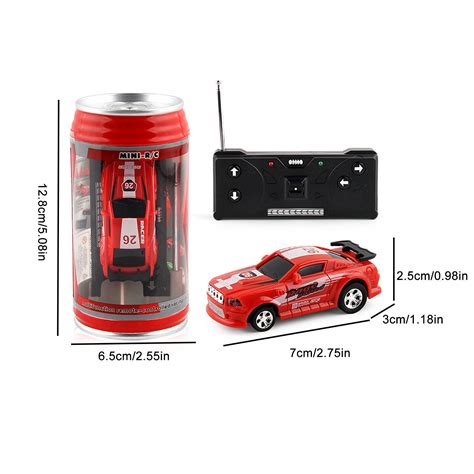 Mini Coke Can Speed Car Rc Radio Remote Control Micro Racing Car Kids