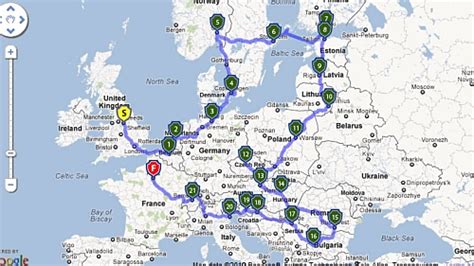 Road Trip Round Trip Through Europe Backpacker Trip