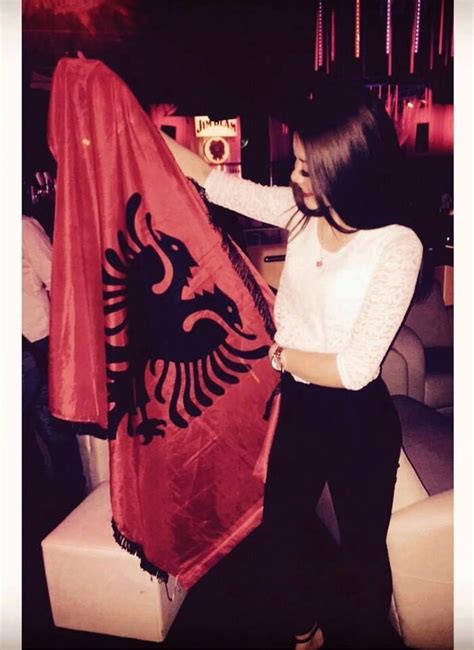 Albanian Pride Worldwide Albanian Girls Wearing Red And Black Albanian Flag Albania Clothing