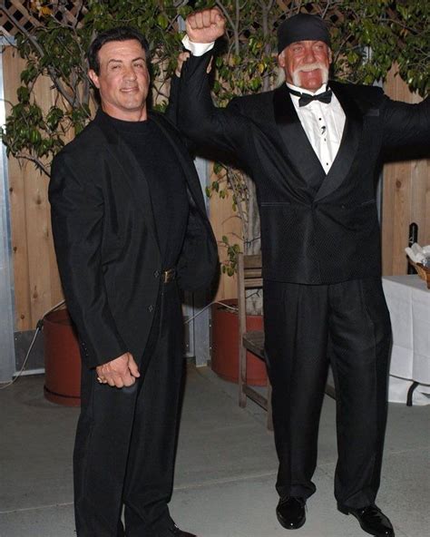 Sly Stallone Shop Congrats To Hulk Hogan On The Announcement That Chris