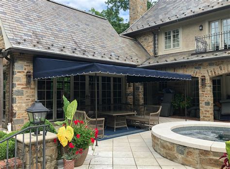 For the patio, try a gazebo for an elegant seating area, or opt for a personal canopy that attaches to designed to last for years of outdoor fun, patio canopies feature sturdy materials that stand up to the. Navy blue patio canopy | Kreider's Canvas Service, Inc.