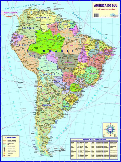 Mapa Da AmÉrica Do Sul PolÍtico Br