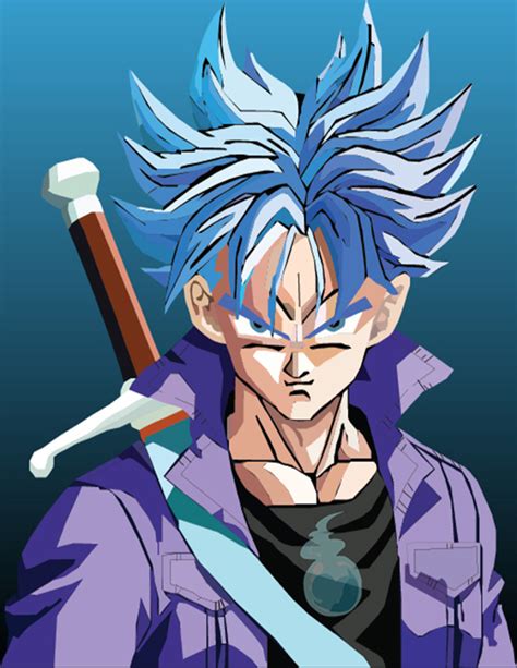 The character also appeared in dragon ball z: Super Saiyan God Super Saiyan Trunks (W.I.P) by Hakzers on DeviantArt