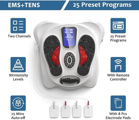 Multi Functional Tens And Ems Infrared Foot Massager Vernier Store