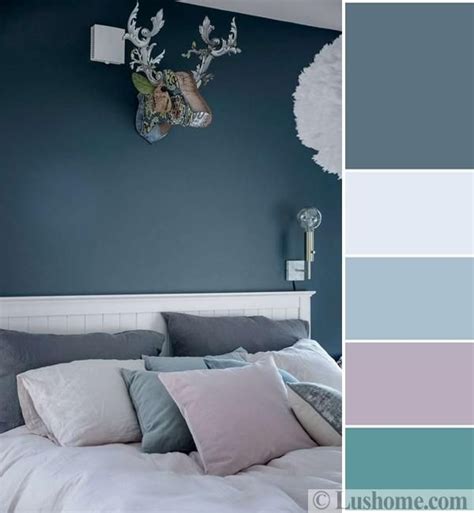 Go dark and daring and your bedroom becomes sensual. Bluish Gray and White Decorating Ideas Soften and Styled ...