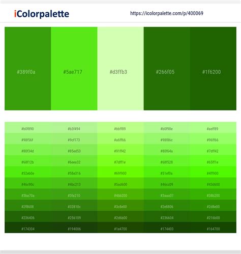50 Green Color Palettes Curated Collection Of Color Palettes