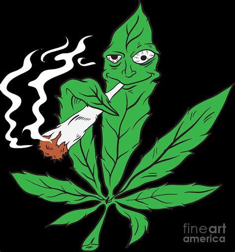 Weed Smoking Weed Cannabis Pot Head T Idea Digital Art By Haselshirt