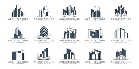 Premium Vector Set Of Building Architecture Logo Template Luxury