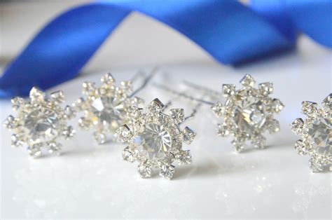 Swarovski Clear Crystal Hair Pin Wedding Bridal Hair Pin