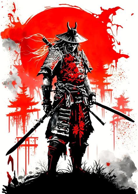 Samurai Poster Picture Metal Print Paint By Reflection Quotes