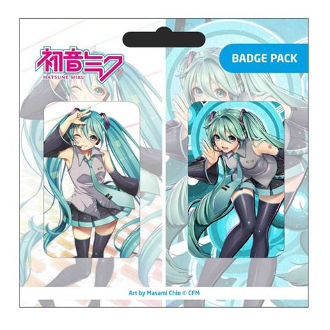 Hatsune Miku Pin Badges 2 Pack Set D