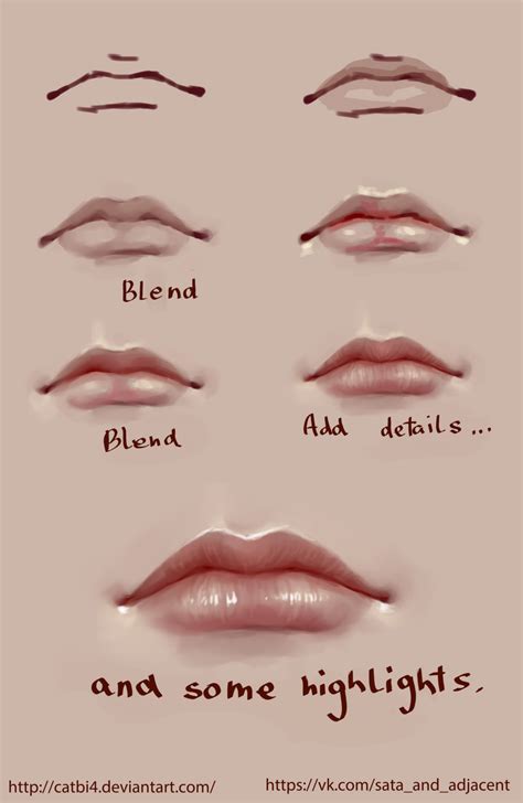 Different Types Of Lips With The Words Blend And Some Highlights
