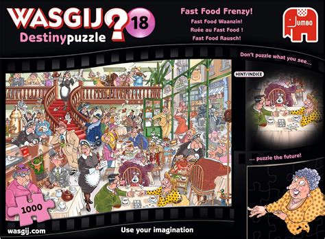 Jumbo 19157 Destiny Wasgij 18 Fast Food Frenzy 1000 Piece Jigsaw Puzzle