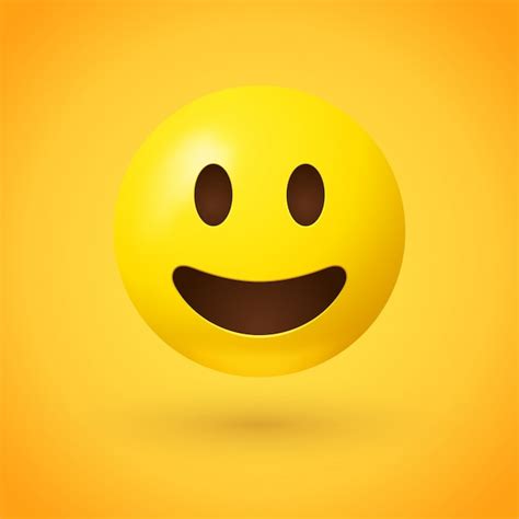 Sonriendo Emoji Vector Premium