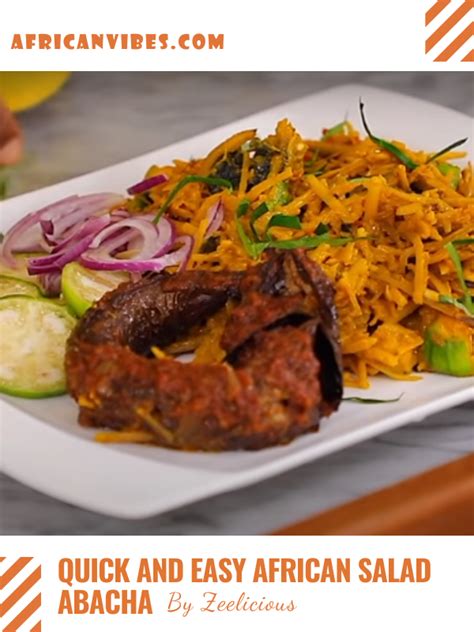 Quick And Easy African Salad Abacha By Zeelicious African Vibes Recipes