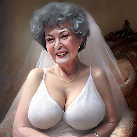 Rule 34 1girls Ai Generated Big Breasts Bride Dress Dressed Elderly Female Fantasy Gilf