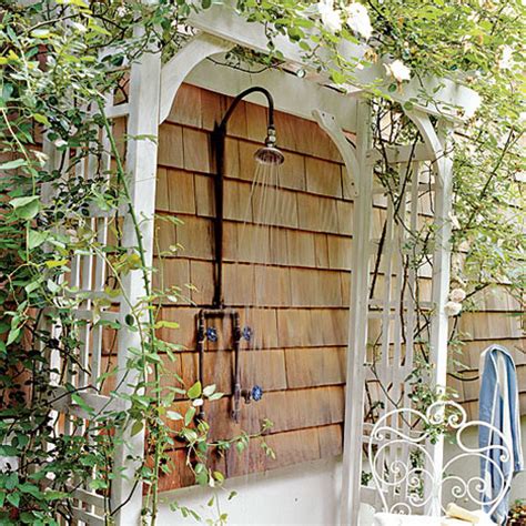 Here are 10 diy outdoor shower ideas that you can make yourself. Outside Shower Ideas - HomesFeed