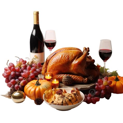 Thanksgiving Turkey Wine Pumpkin Cake Celebration Thanksgiving Card