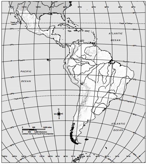 Latin America Physical Features Map Ess Diagram Quizlet