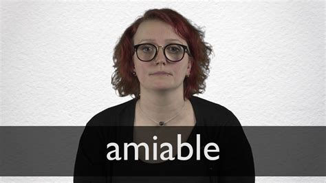How To Pronounce Amiable In British English Youtube
