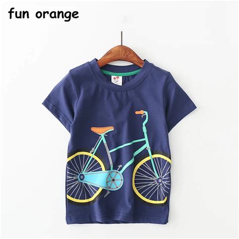 Buy Fun Orange Boys T Shirts Summer Short Sleeve T