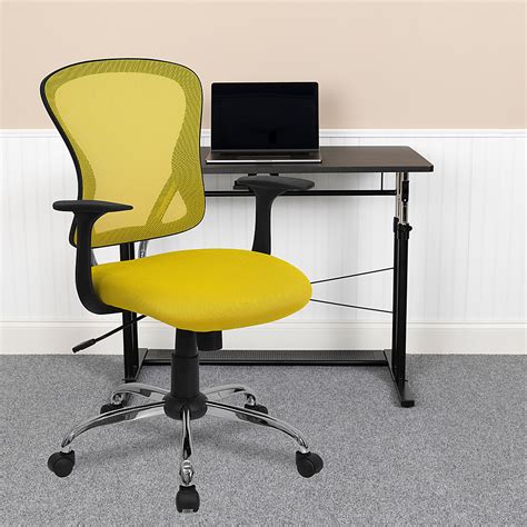 Flash Furniture Mid Back Mesh Swivel Task Office Chair With Chrome Base