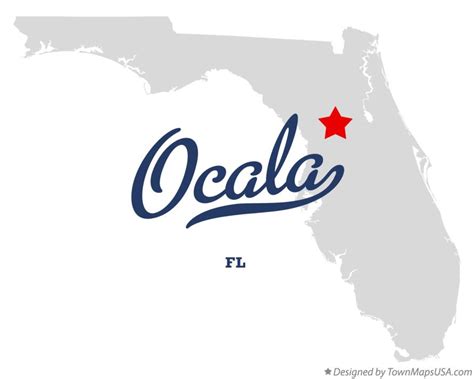 Map Of Florida Showing Ocala Map