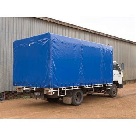 blue pe laminated truck tarpaulin rs 9 square feet calcutta canvas co id 19865050888