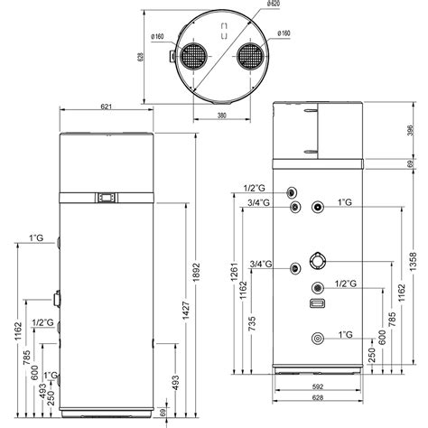 Daikin Altherma M HW Brauchwasser Wärmepumpe 260L EKHHE260CV37