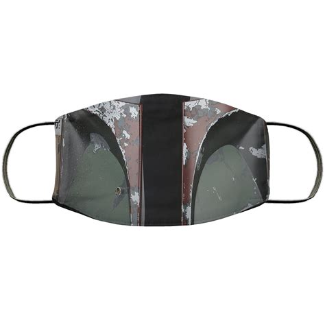 Boba Fett Face Mask Unisex 3 Layer Facemaskadult Kid Face Etsy