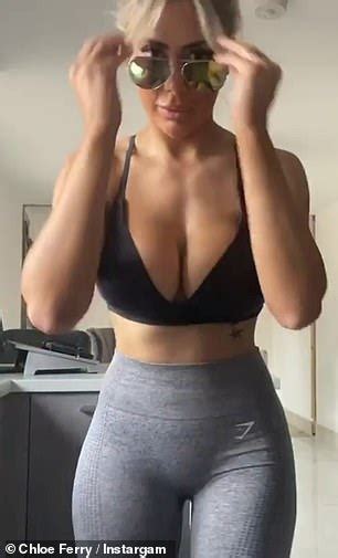 Chloe Ferry Puts On A Very Busty Display In A Black Crop Top And