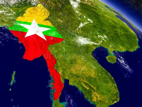 Locate dealers carrying nad electronics. Myanmar Mit Eingebetteter Flagge Auf Erde Stock Abbildung ...