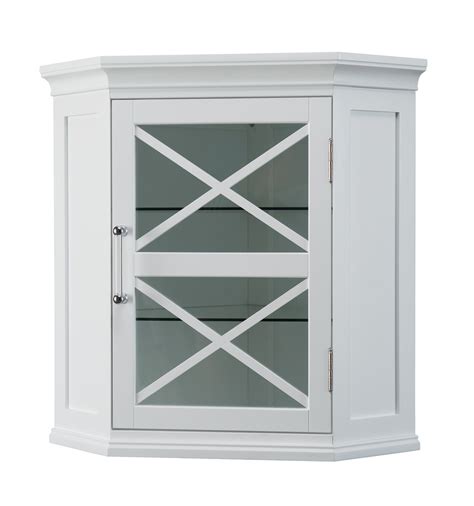To create a corner cabinet. Elegant Home Blue Ridge Corner Wall Cabinet