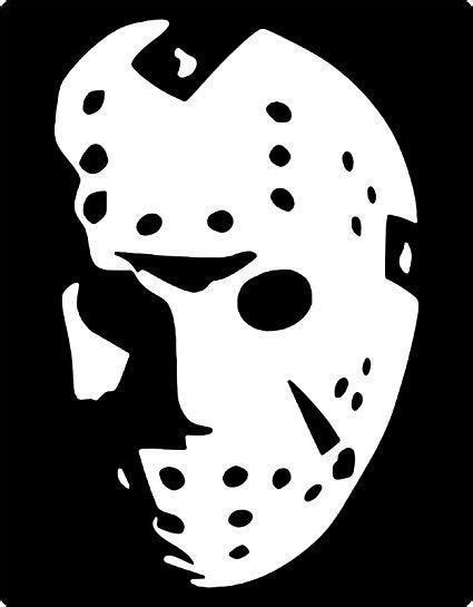 Friday The 13th Jason Voorhees Hocky Mask Face Vinyl Decal Sticker