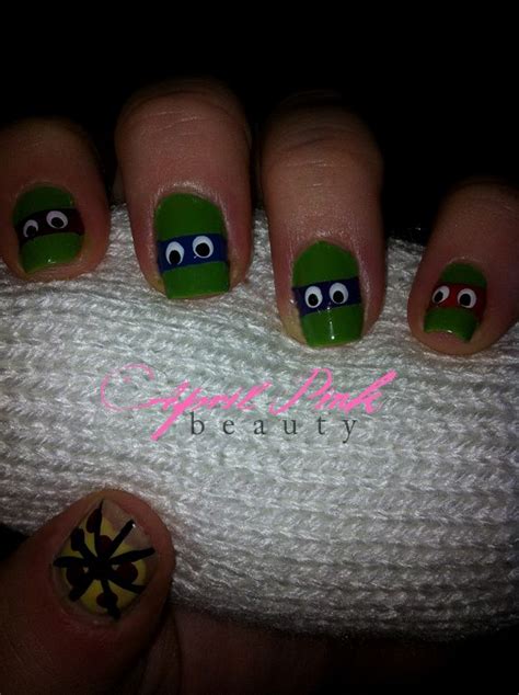 Teenage Mutant Ninja Turtle Nails Ninja Turtle Nails Finger Nails